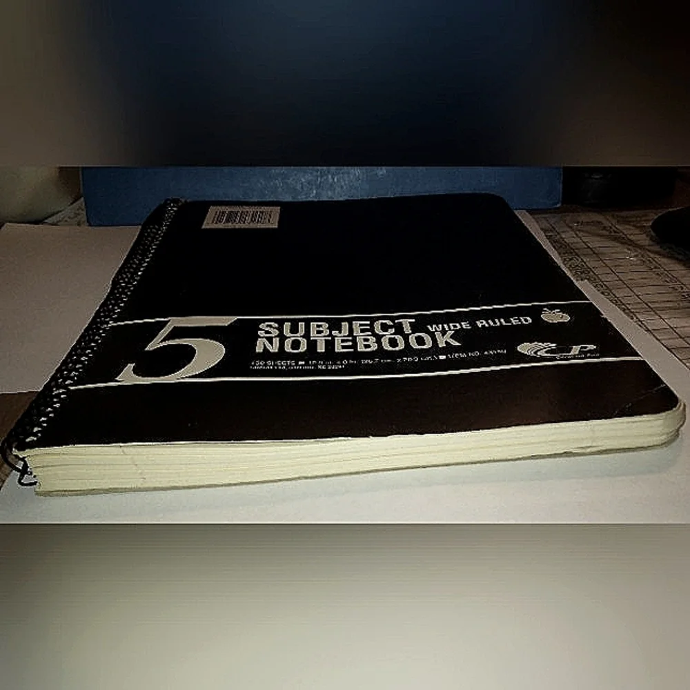 GIFTED...5 SUBJECT WIDE RULED NOTEBOOK - Picture 4 of 9